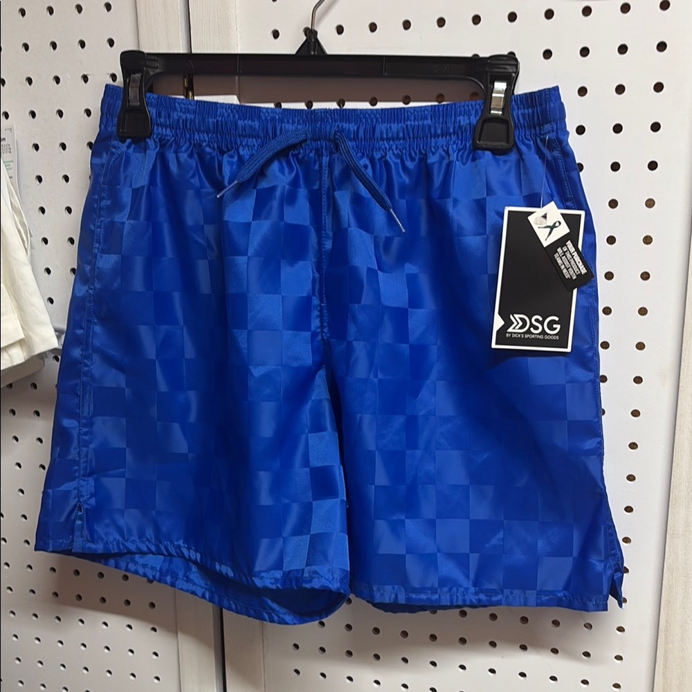76. DSG Men's Blue Checkered Shorts